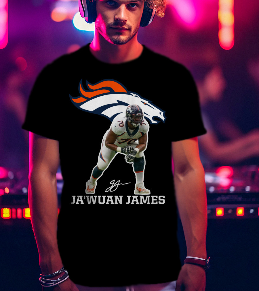 Ja'wuan James Denver Broncos Football Player Official Merchandise T-Shirt