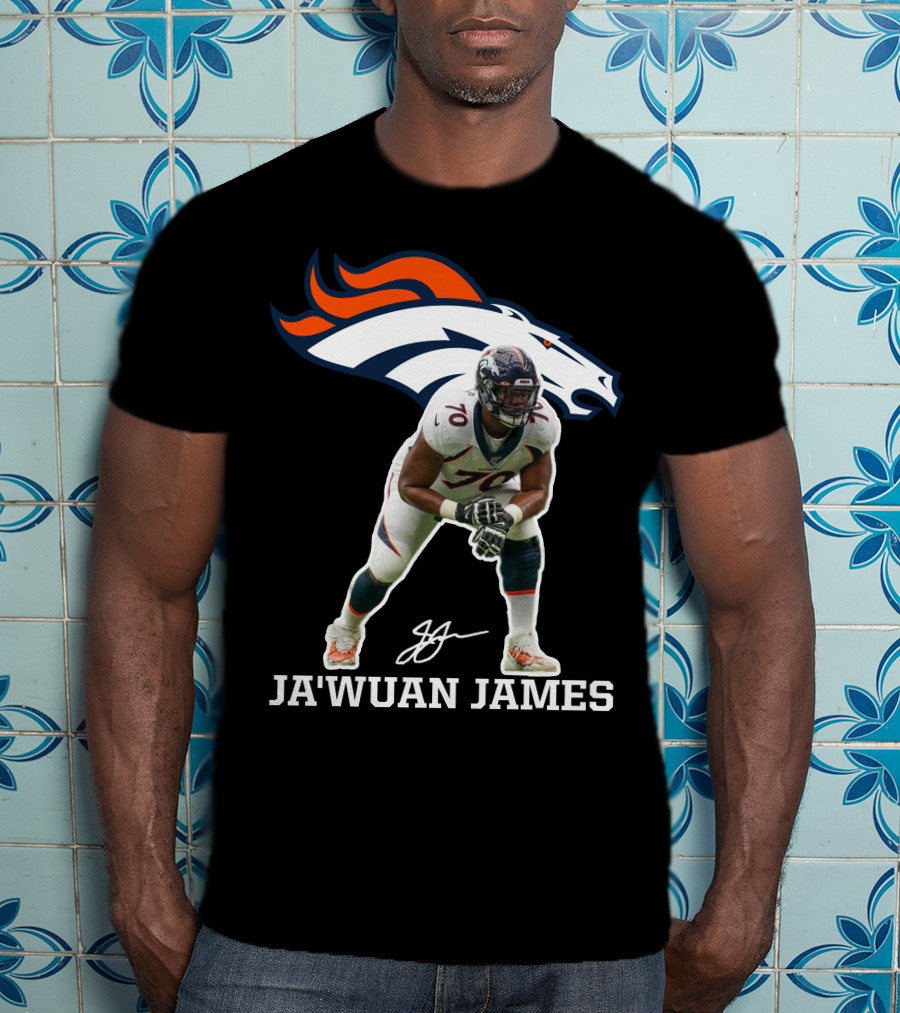 Ja'wuan James Denver Broncos Football Player Official Merchandise T-Shirt