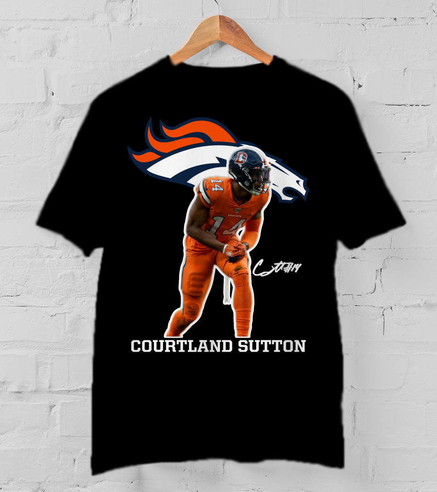 Courtland Sutton Denver Broncos Football Player #14 T-Shirt