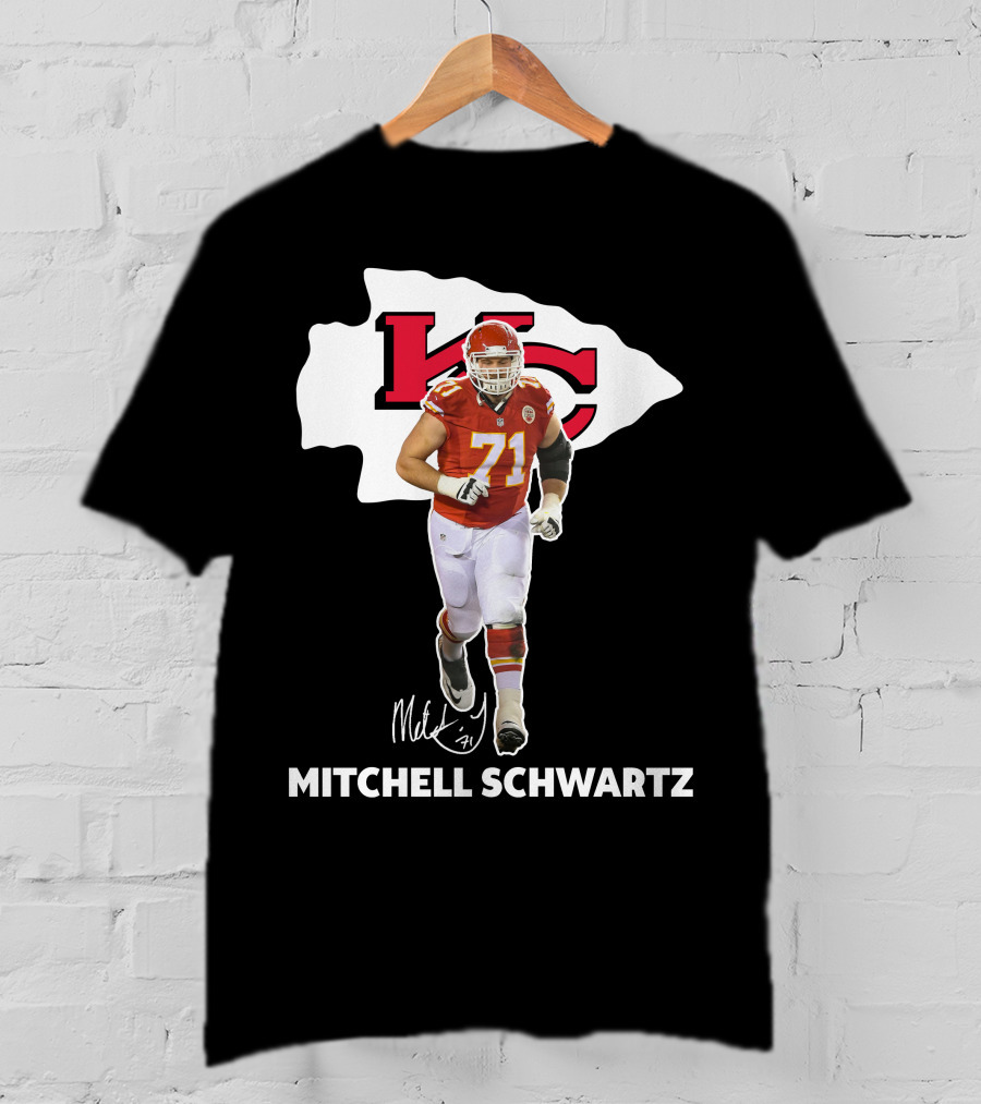 Mitchell Schwartz Kansas City Chiefs 71 NFL Player T-Shirt