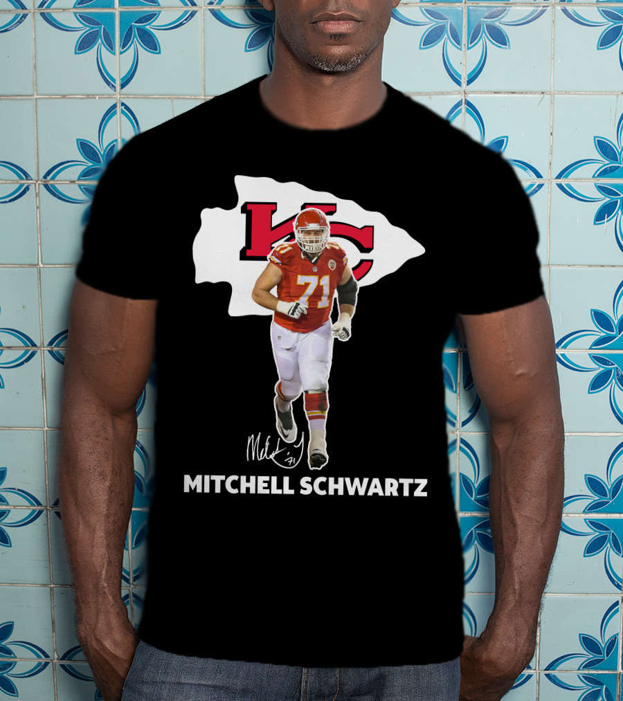 Mitchell Schwartz Kansas City Chiefs 71 NFL Player T-Shirt