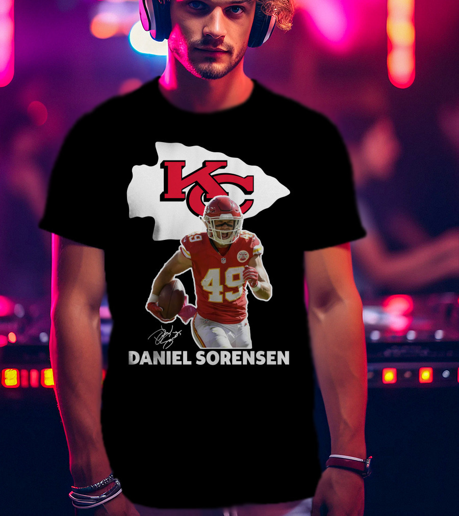Daniel Sorensen Kansas City Chiefs 49 NFL Football Player T-Shirt
