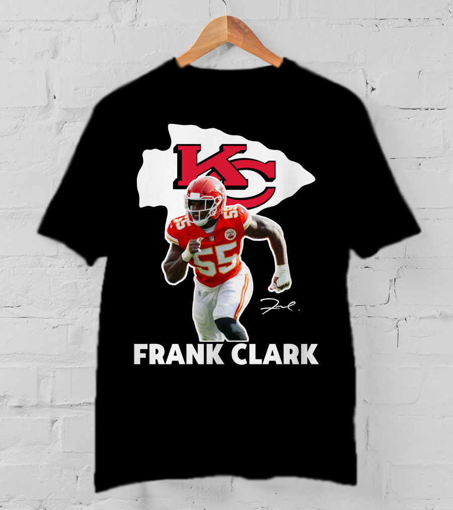 FRANK CLARK KC Football #55 Chiefs Player T-Shirt