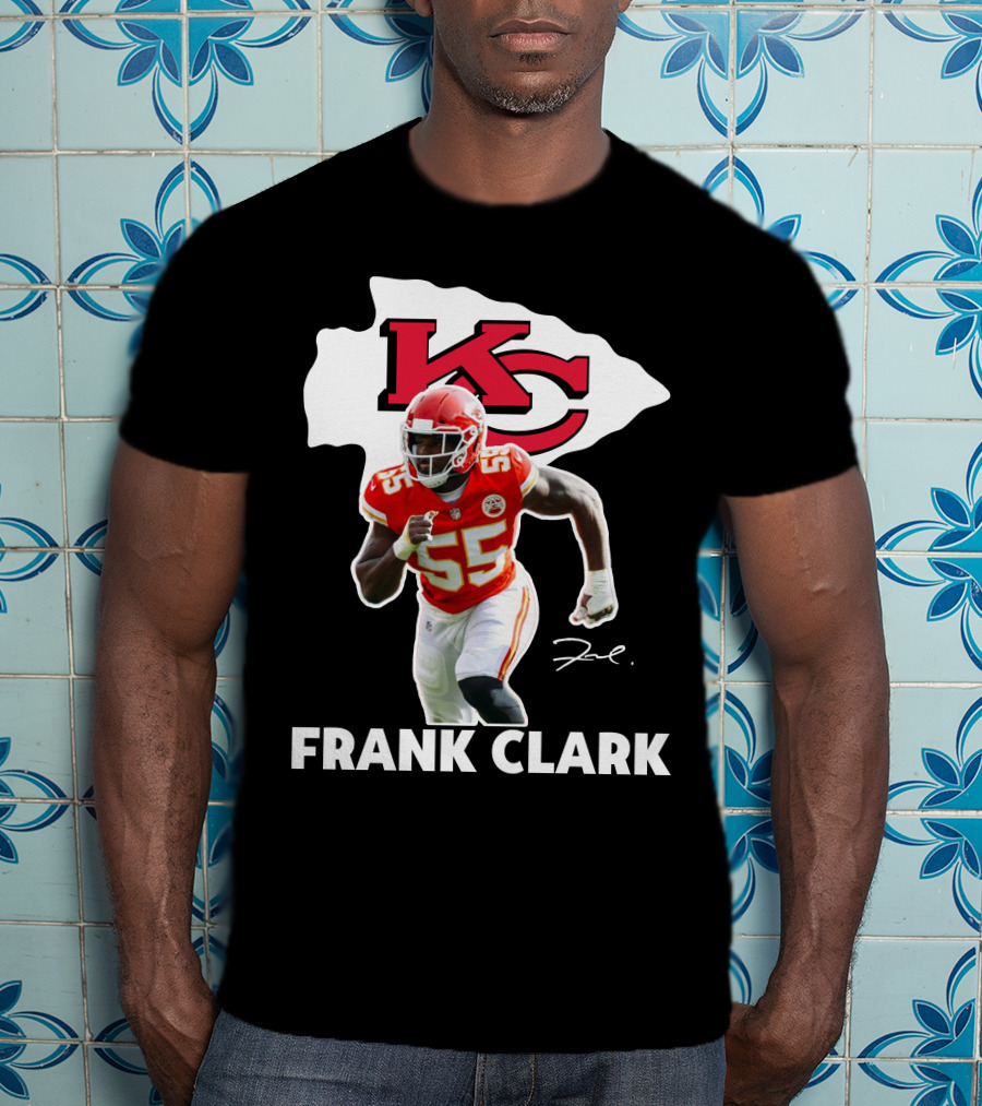 FRANK CLARK KC Football #55 Chiefs Player T-Shirt
