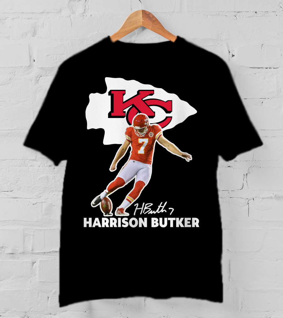 Harrison Butker Kc Chiefs Football Signature Kick T-Shirt