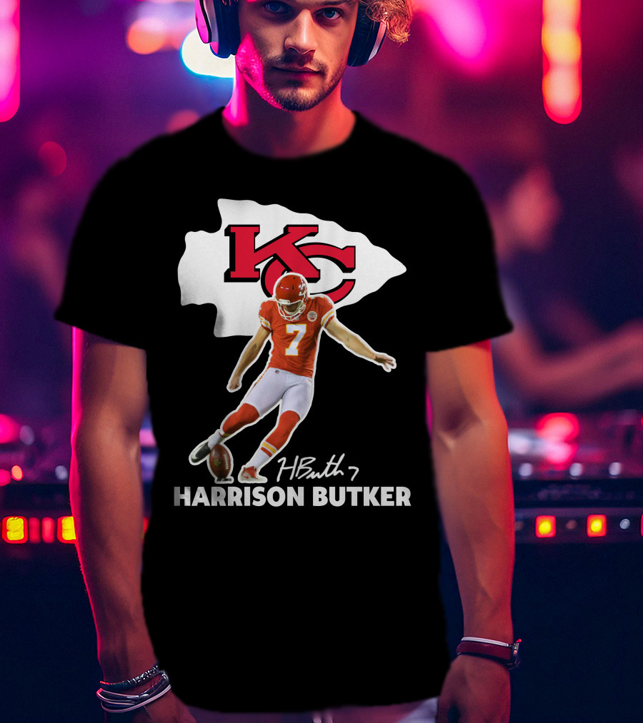 Harrison Butker Kc Chiefs Football Signature Kick T-Shirt