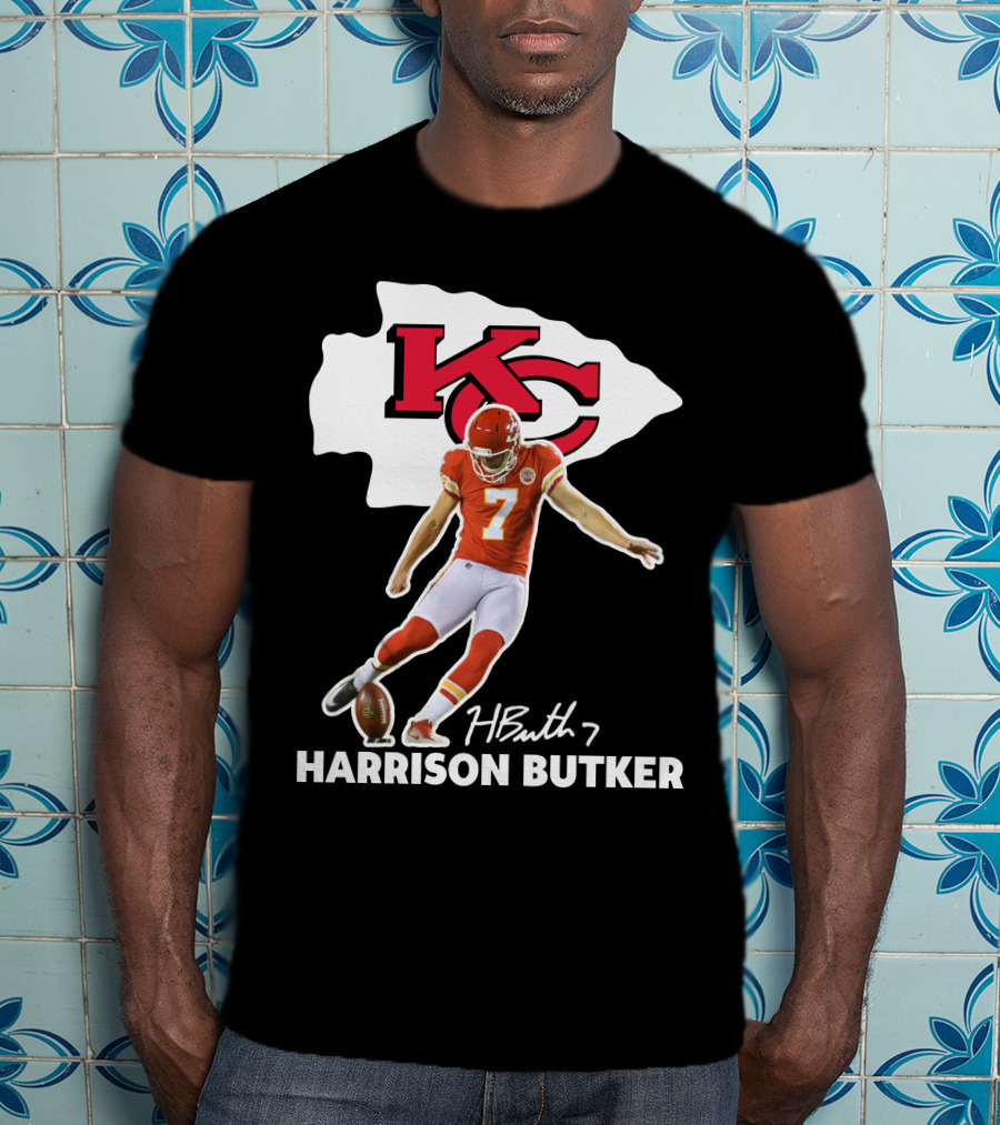 Harrison Butker Kc Chiefs Football Signature Kick T-Shirt