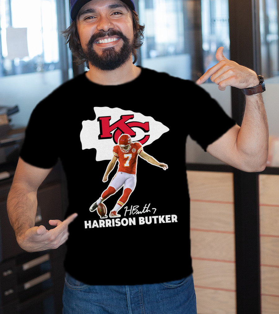 Harrison Butker Kc Chiefs Football Signature Kick T-Shirt