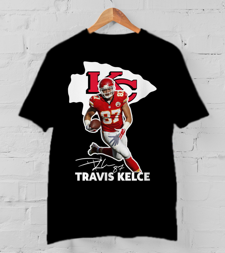 Travis Kelce 87 Kansas City Chiefs Football T-Shirt