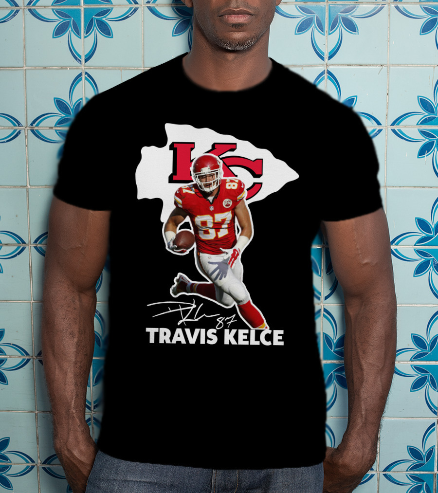 Travis Kelce 87 Kansas City Chiefs Football T-Shirt
