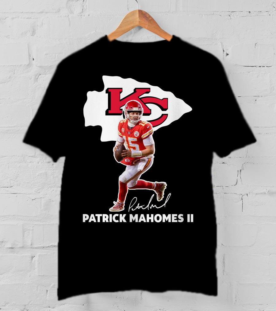 Kansas City Chiefs Patrick Mahomes II Football Signature T-Shirt