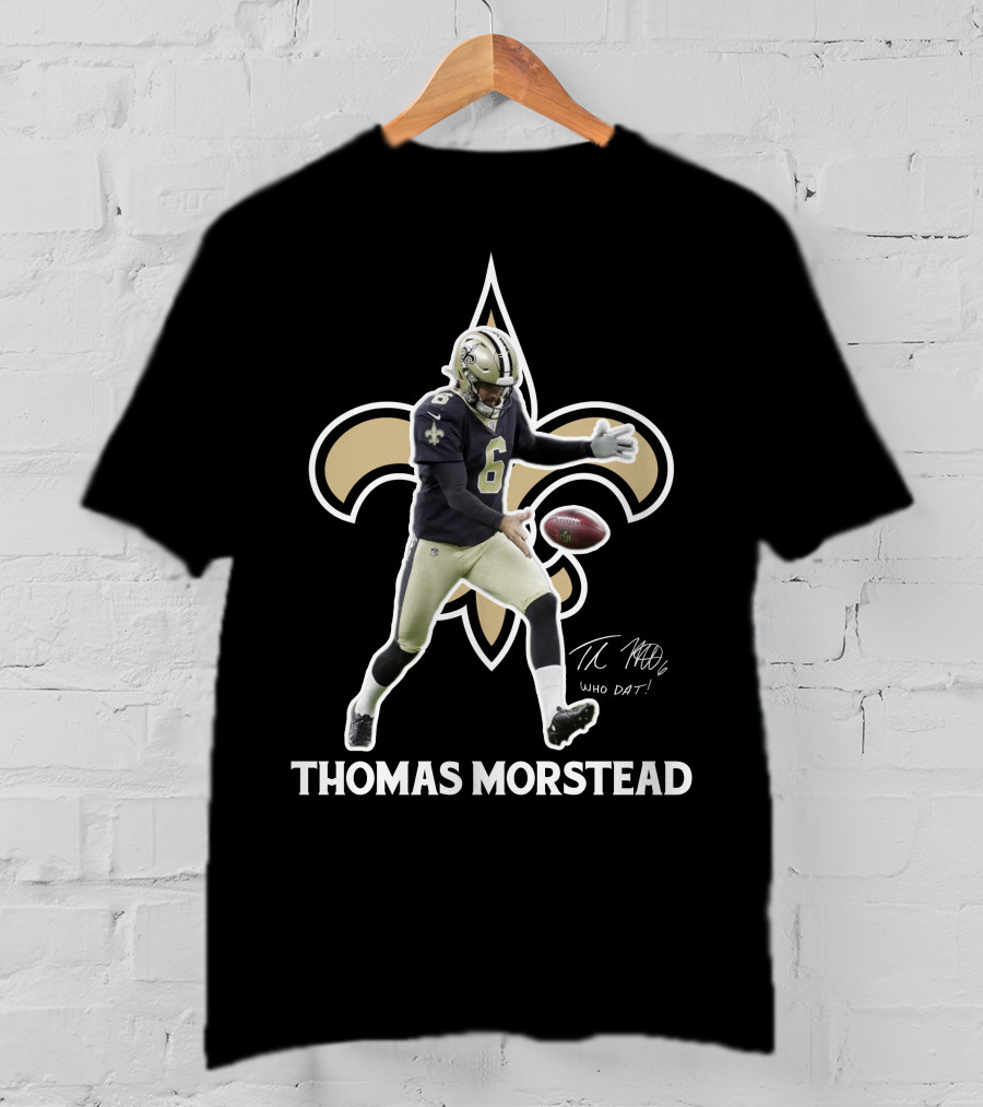 Thomas Morstead New Orleans Saints Who Dat Fleur-de-Lis T-Shirt