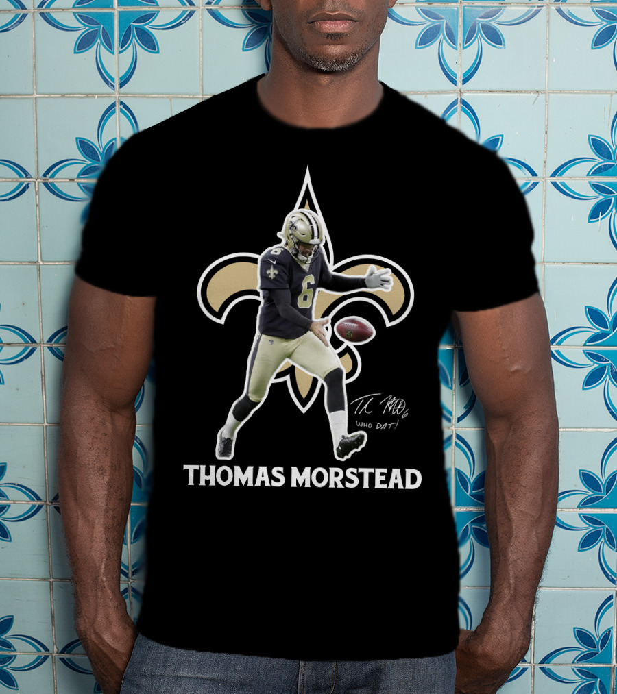 Thomas Morstead New Orleans Saints Who Dat Fleur-de-Lis T-Shirt