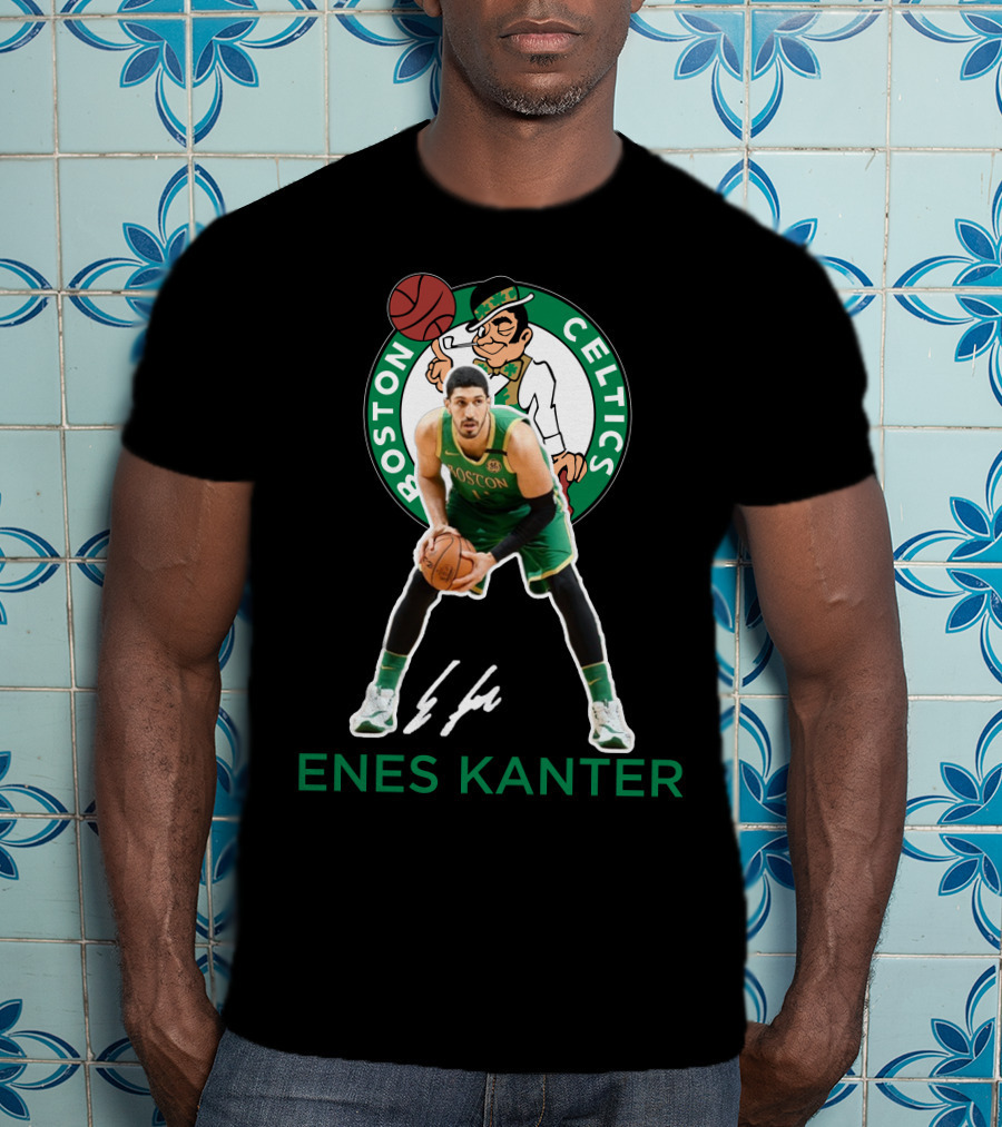Enes Kanter Boston Celtics Basketball Player Signed Bc06 T-Shirt