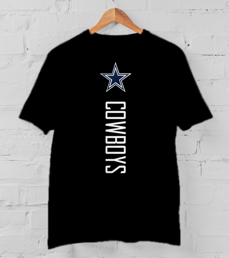 Cowboys Star Vertical Logo 2D-Cowboysclone T-Shirt
