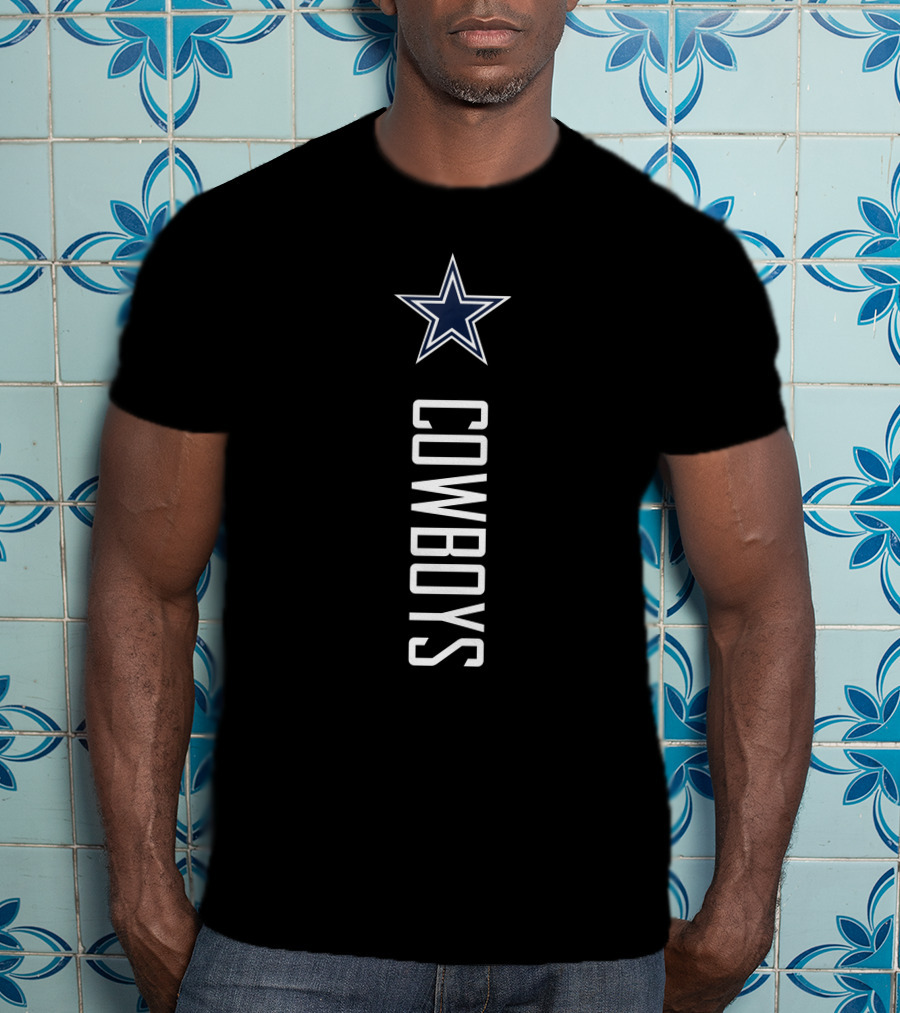 Cowboys Star Vertical Logo 2D-Cowboysclone T-Shirt