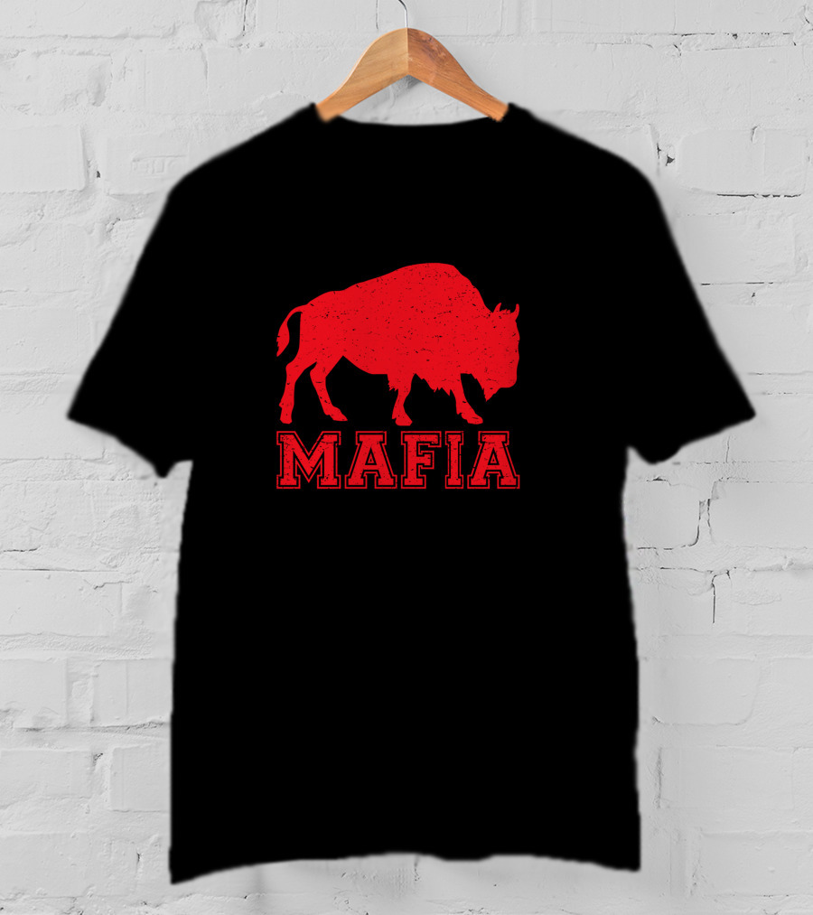 Buffalo Bills Mafia Red Bison T-Shirt