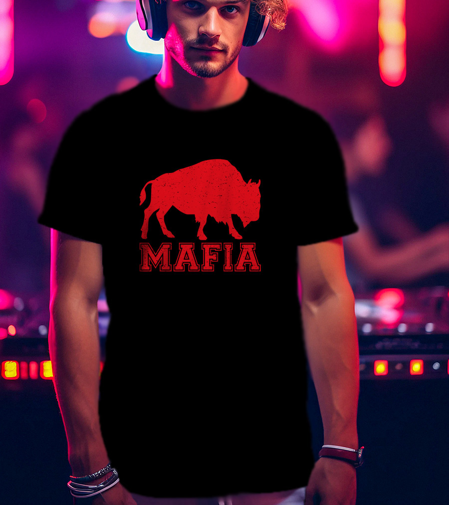 Buffalo Bills Mafia Red Bison T-Shirt