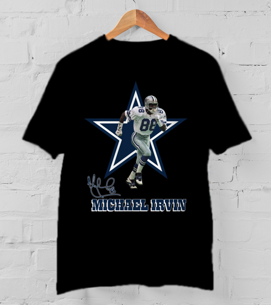 Michael Irvin Dallas Cowboys Legend 88 Signature Star T-Shirt