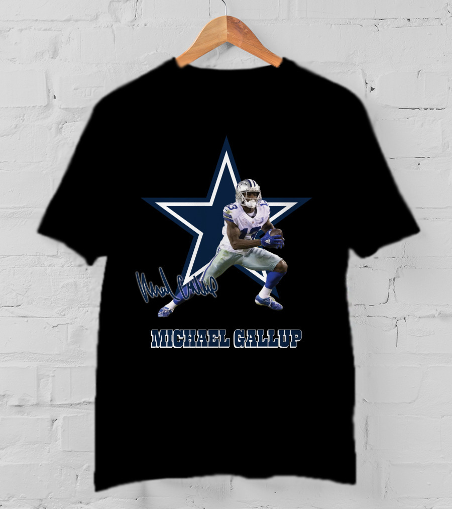 Michael Gallup Dallas Cowboys Star 13 Signature T-Shirt
