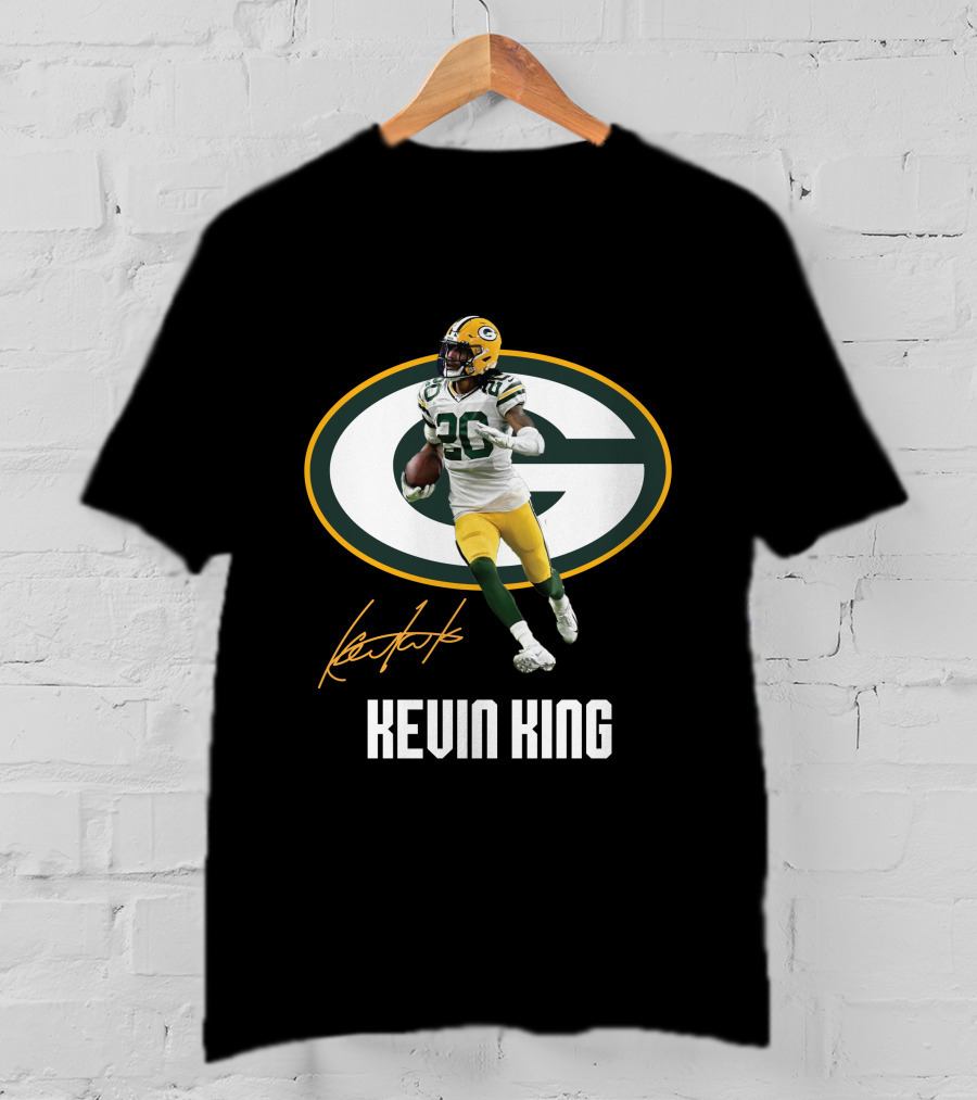 Green Bay Packers Kevin King Signature 26 Football Player T-Shirt