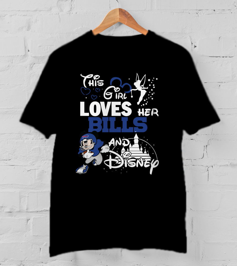 This Girl Loves Her Bills And Disney T-Shirt