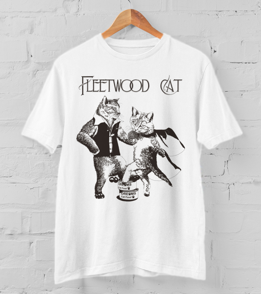 Fleetwood Cat Dreams Cat Food Dancing Cats T-Shirt
