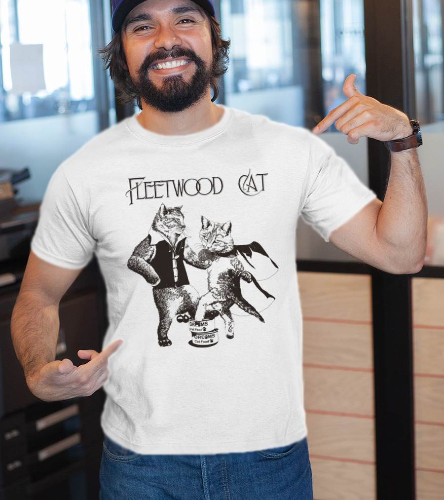 Fleetwood Cat Dreams Cat Food Dancing Cats T-Shirt