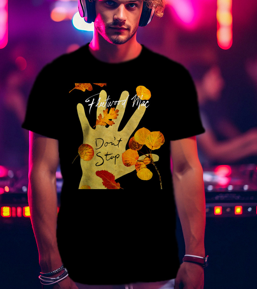 Don't Stop Fw 17 Autumn Leaves Hand T-Shirt