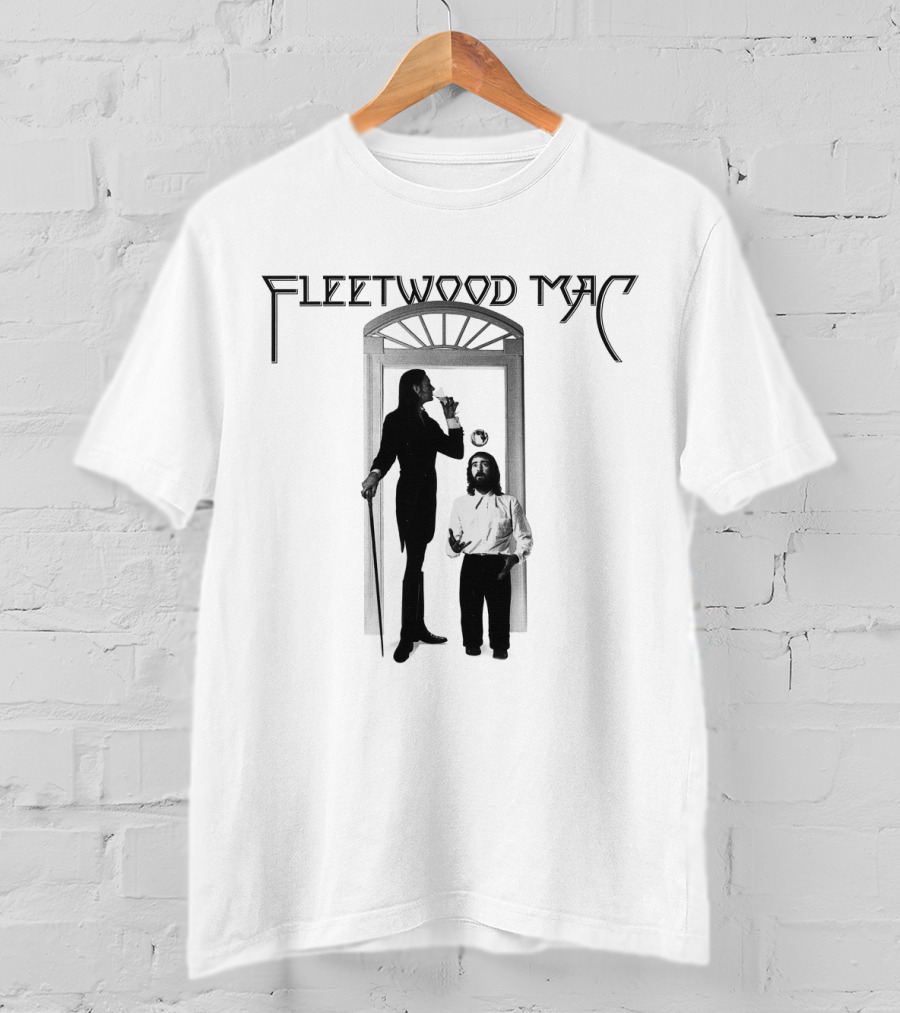 Fleetwood Mac Vintage Style Photographic Doorway Scene T-Shirt