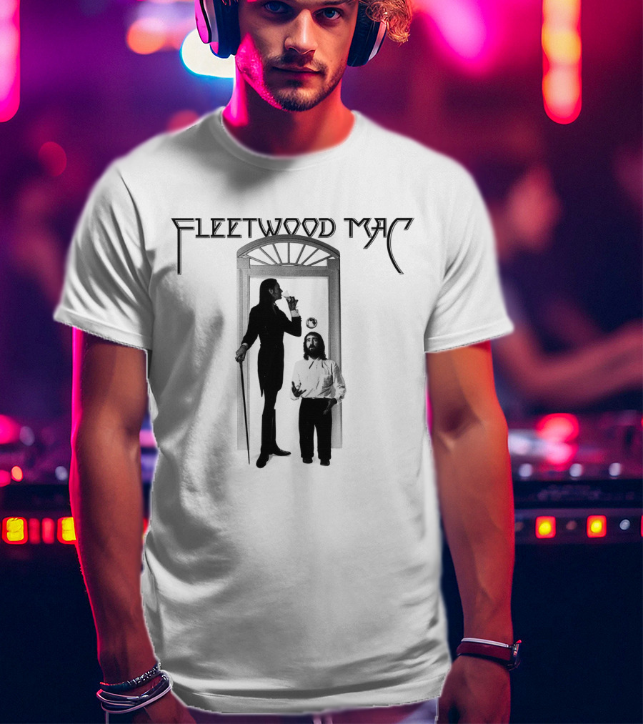 Fleetwood Mac Vintage Style Photographic Doorway Scene T-Shirt