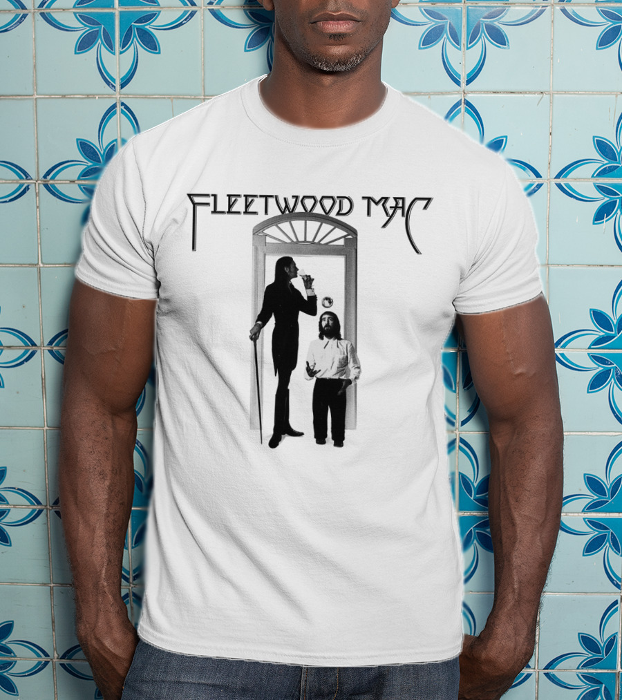 Fleetwood Mac Vintage Style Photographic Doorway Scene T-Shirt