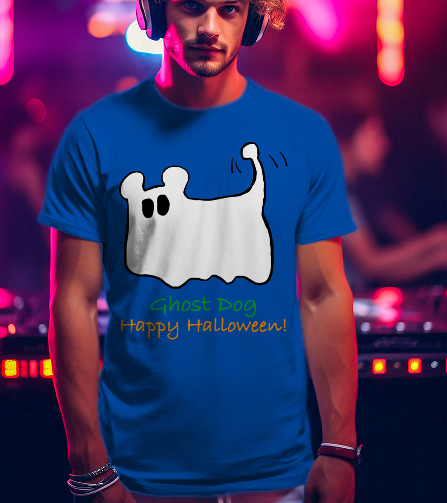 Ghost Dog Happy Halloween T-Shirt
