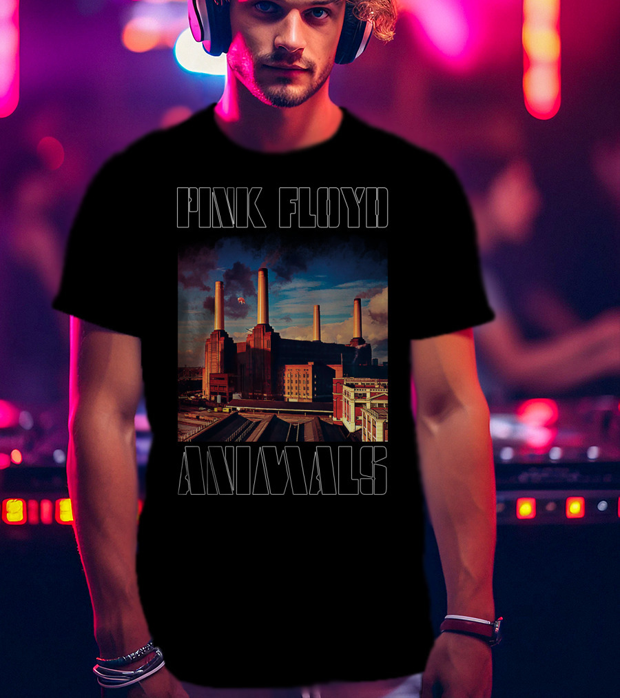 Pink Floyd Animals Battersea Power Station Cover Art T-Shirt