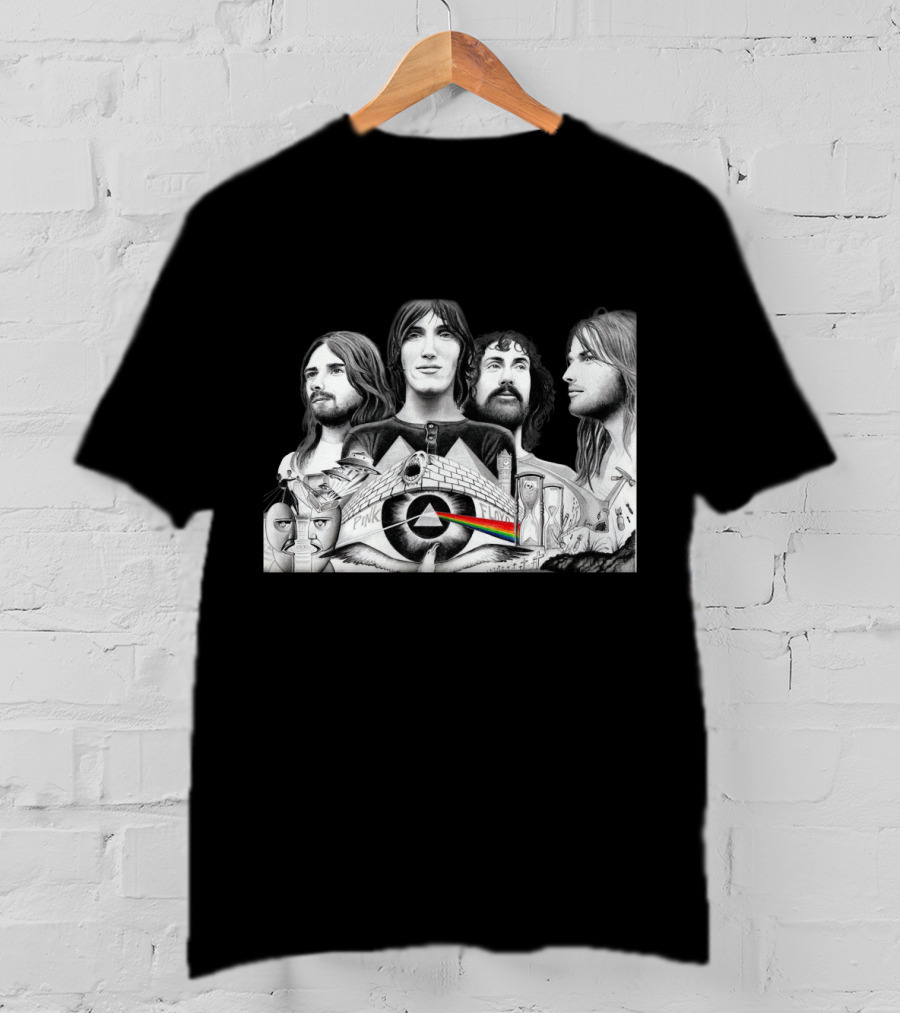 Pink Floyd Dark Side Of The Moon Album Art Band Members T-Shirt