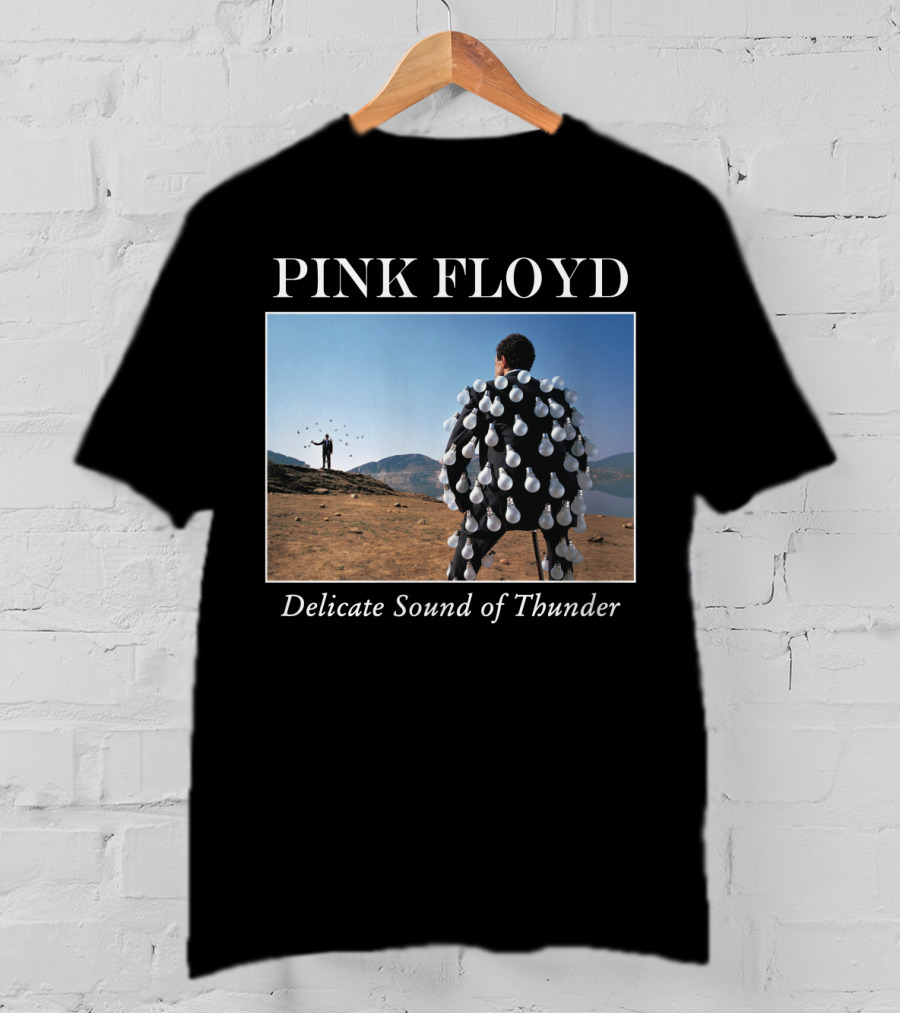 Pink Floyd Delicate Sound Of Thunder Lightbulb Suit Album Cover T-Shirt