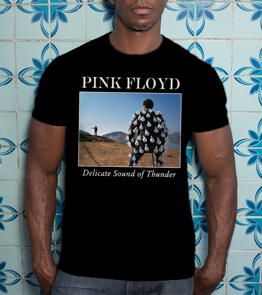Pink Floyd Delicate Sound Of Thunder Lightbulb Suit Album Cover T-Shirt