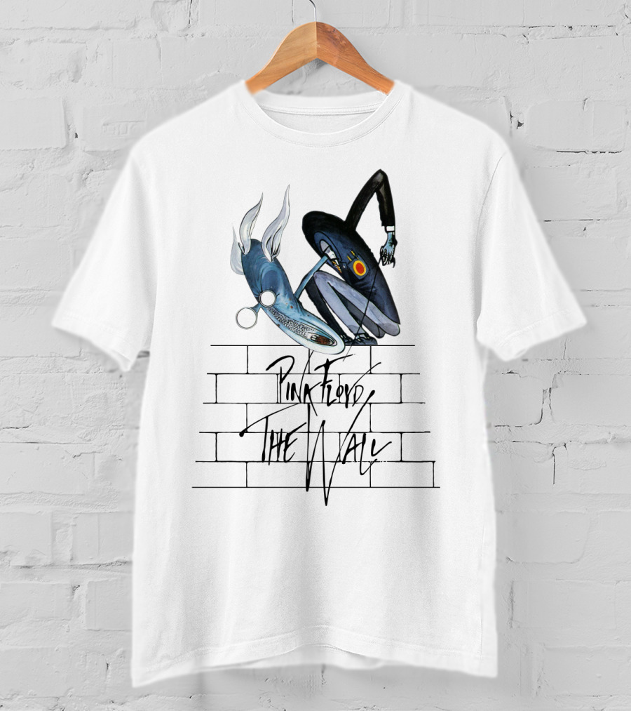 Pink Floyd The Wall Surreal Characters And Brick Wall T-Shirt