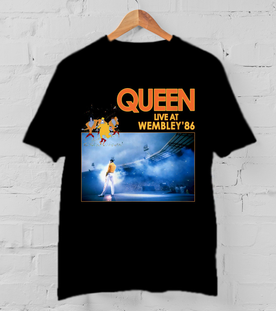 Queen Live At Wembley '86 Stadium Performance T-Shirt