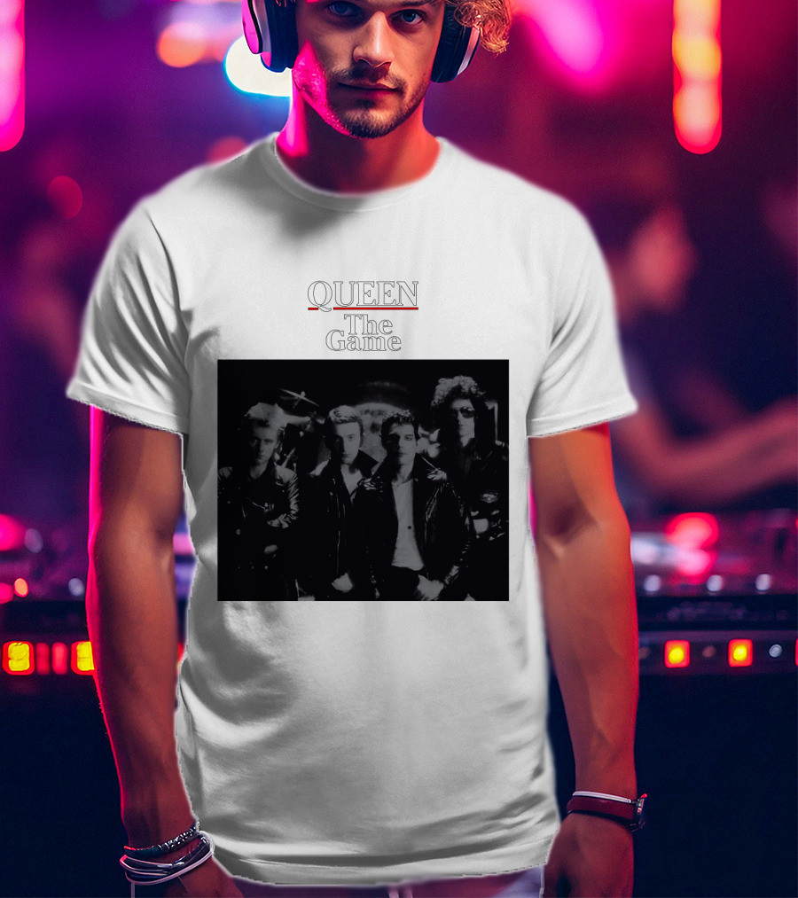Queen The Game Band Photo Vintage Album Cover T-Shirt