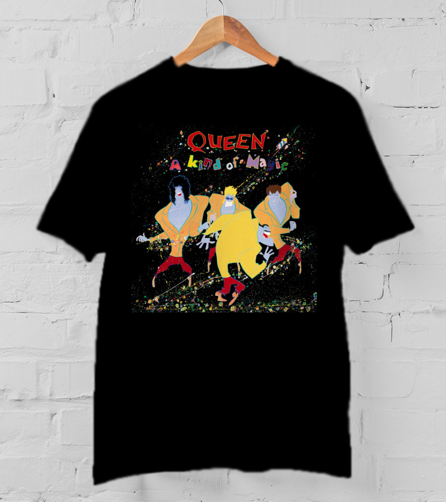 Queen A Kind Of Magic Colorful Band Animated T-Shirt