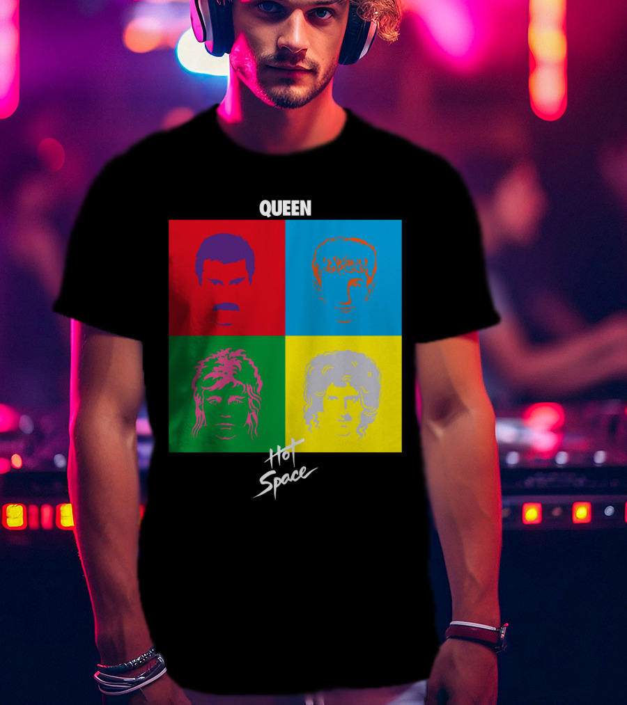 Queen Hot Space Album Pop Art Faces T-Shirt