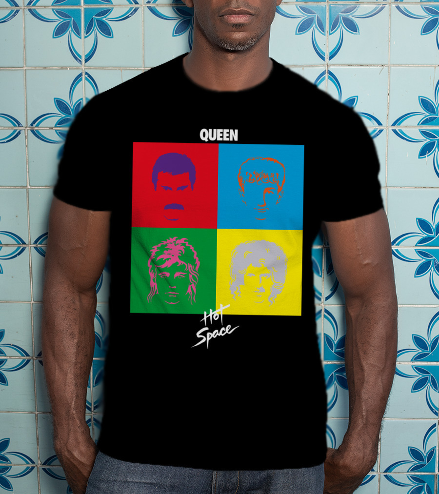 Queen Hot Space Album Pop Art Faces T-Shirt