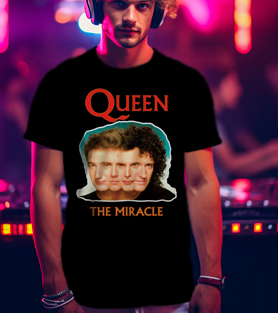 Queen The Miracle Album Cover Collage Faces T-Shirt
