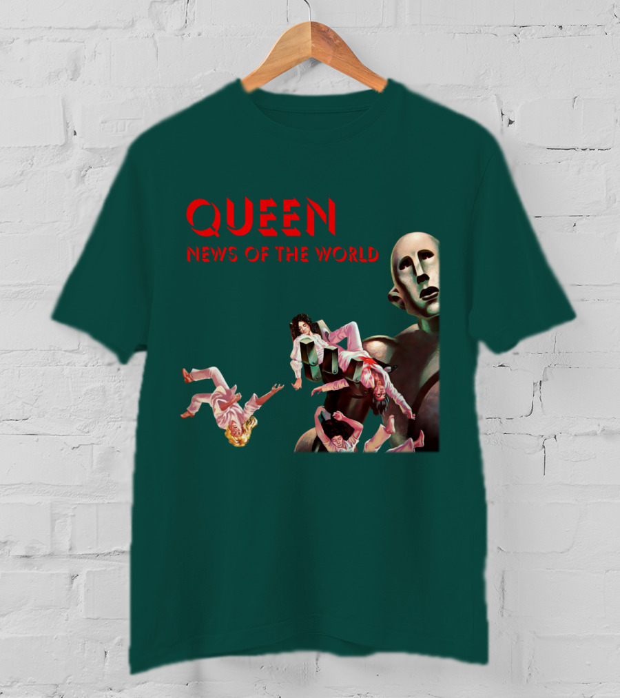 Queen News Of The World Album Cover Robot Artwork T-Shirt
