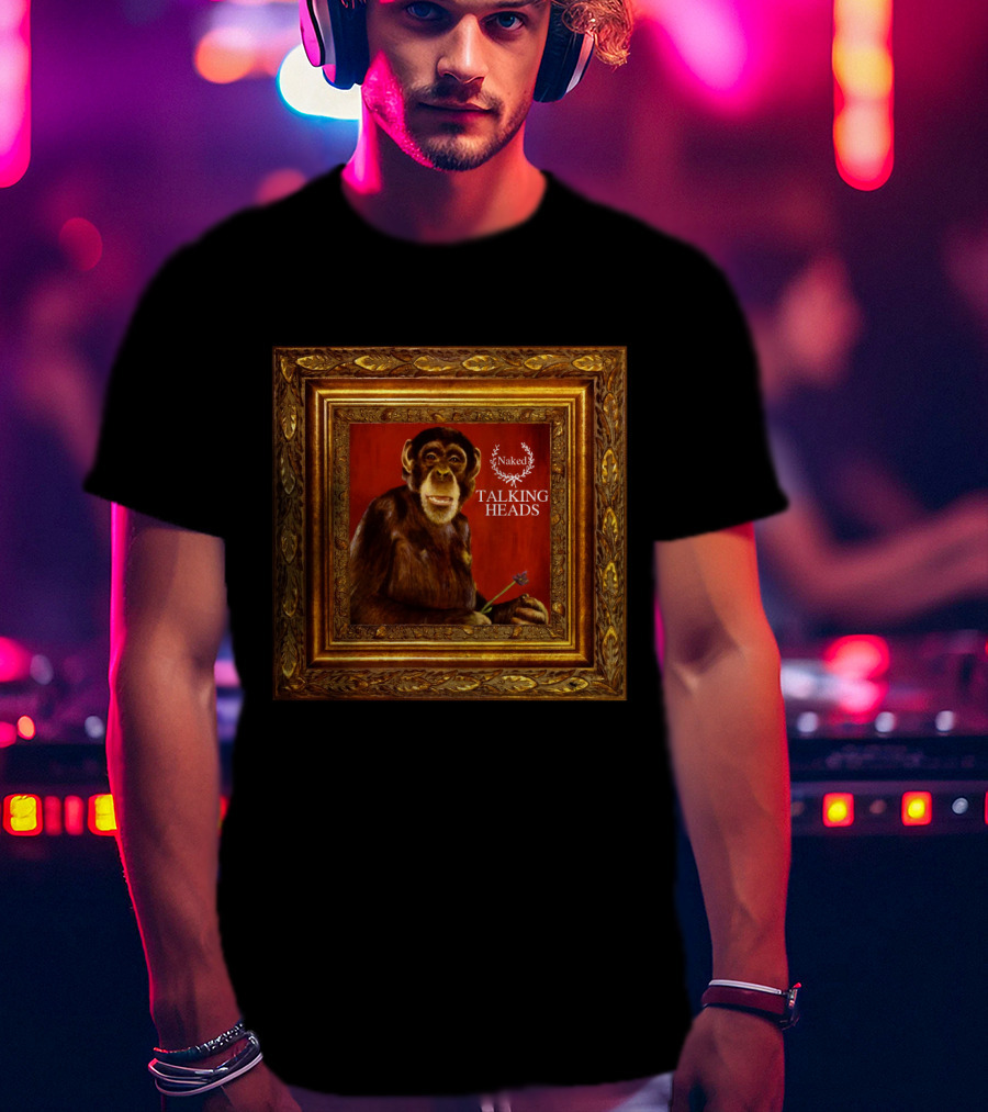 Talking Heads Naked Primate Portrait Album Cover Art T-Shirt