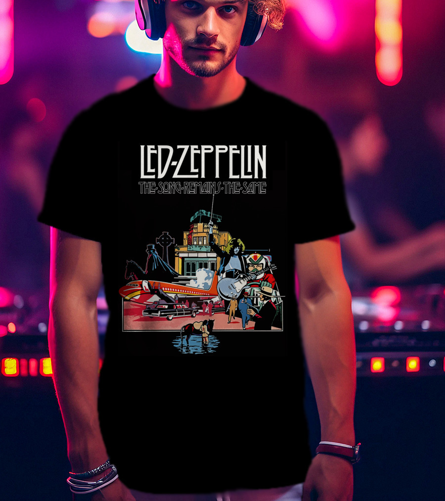 Lz 23 Lodztown Urban Scene With Horses Airplane And Architecture T-Shirt