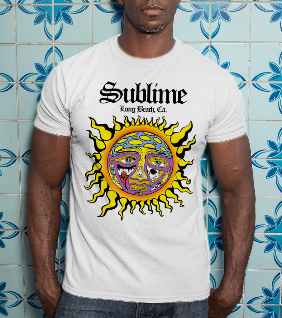 Sublime Long Beach Ca Sunface Artwork T-Shirt