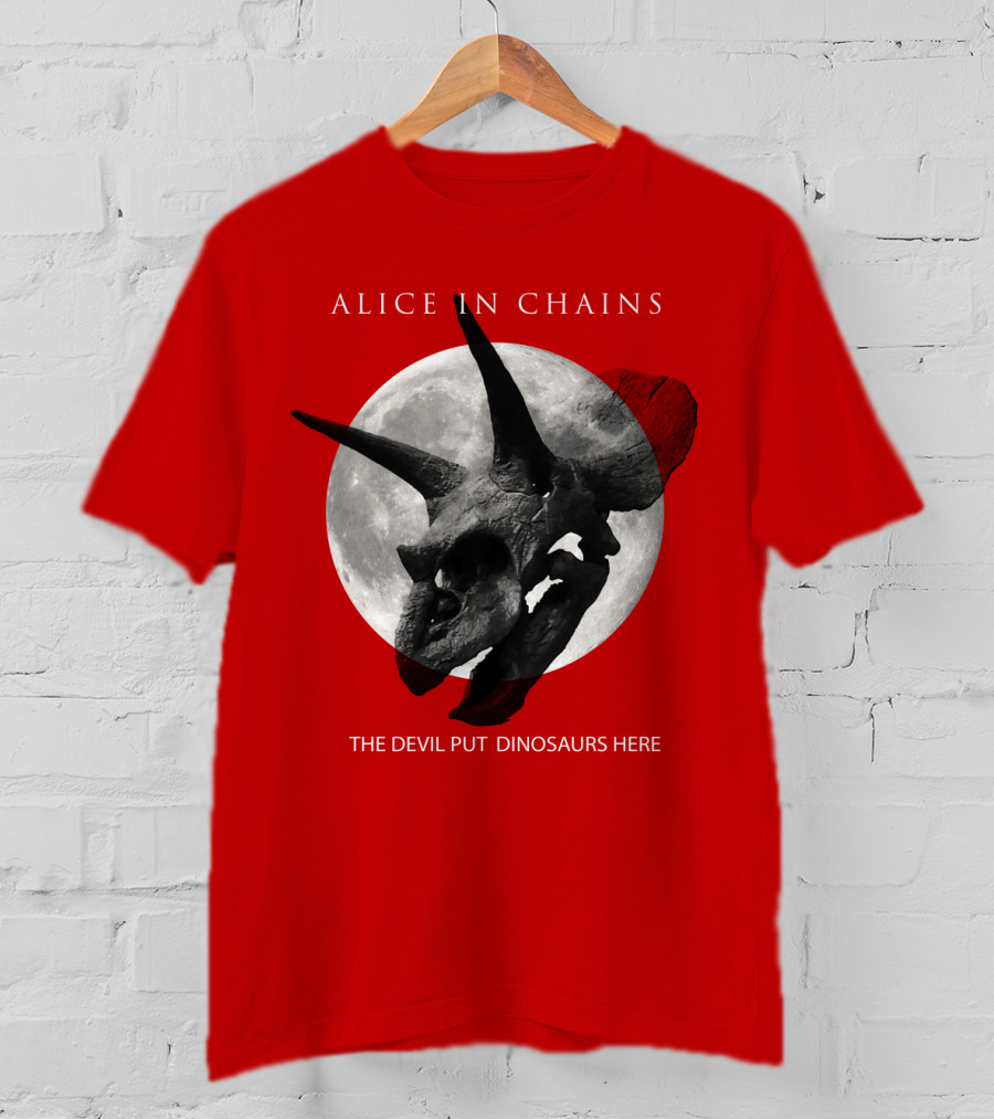 Alice In Chains The Devil Put Dinosaurs Here T-Shirt