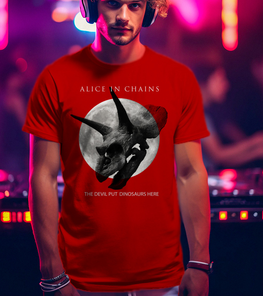 Alice In Chains The Devil Put Dinosaurs Here T-Shirt